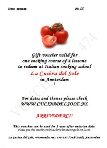 gift voucher cooking course