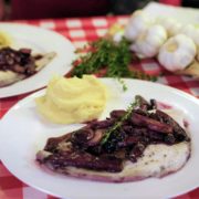 gebakken schol met porcini plaice with porcini