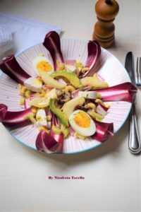 easter salad with radicchio egg cashews and avocado 2