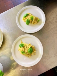 pasta with pistache pesto
