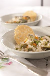 risotto with veggies