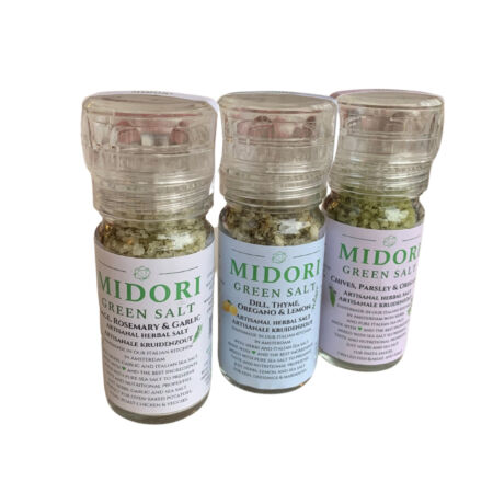 Midori Green Salt Grinders