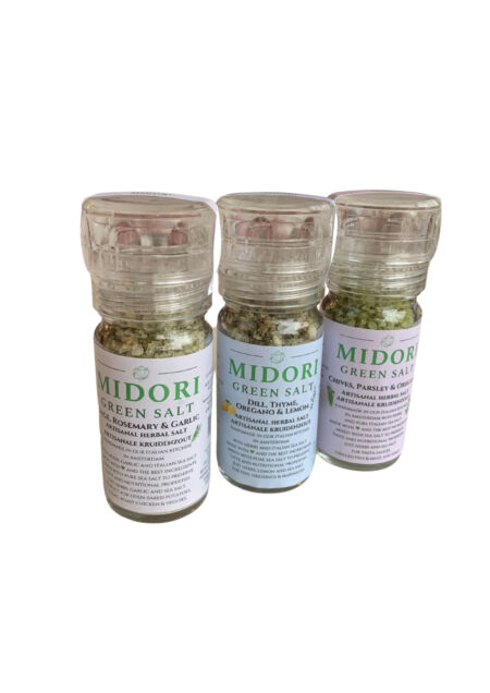 Midori Green Salt Grinders