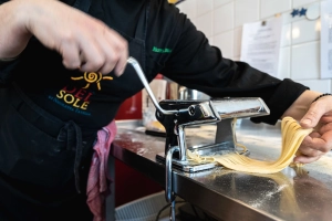 Italian cooking class pasta making