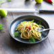 spaghetti with butter anchovy and dill